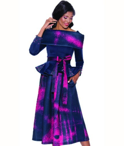 Stellar Looks SL1822-IH Designer Church Dress